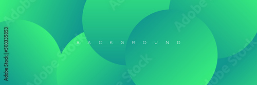 Rounded shiny effect backdrop vector illustration suit for business corporate banner Modern circle abstract green background with light multiply
