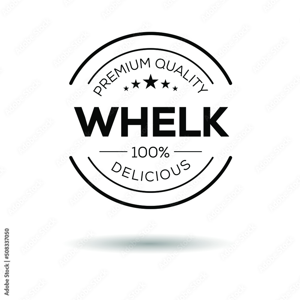 Obraz premium Creative (Whelk) logo, Whelk sticker, vector illustration.