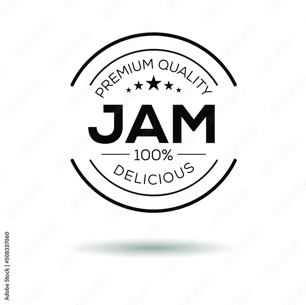 Obraz premium Creative (Jam) logo, Jam sticker, vector illustration.