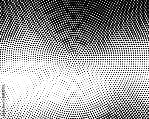 Abstract halftone dotted black and white background - vector illustration. Template for business  design  texture and postcards.