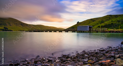 Sunrise at Port Levy, Banks Peninsula, New Zealand