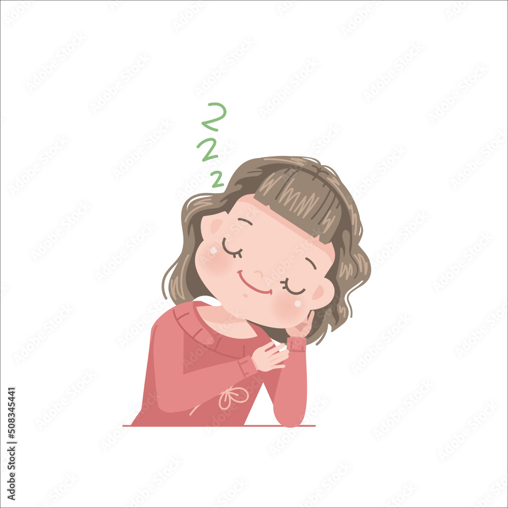 Expression little girl of positive feelings Expression little girl of positive feelings