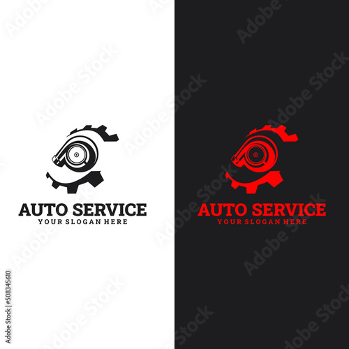 turbo logo. designs simple and elegant. automotive logo design vector