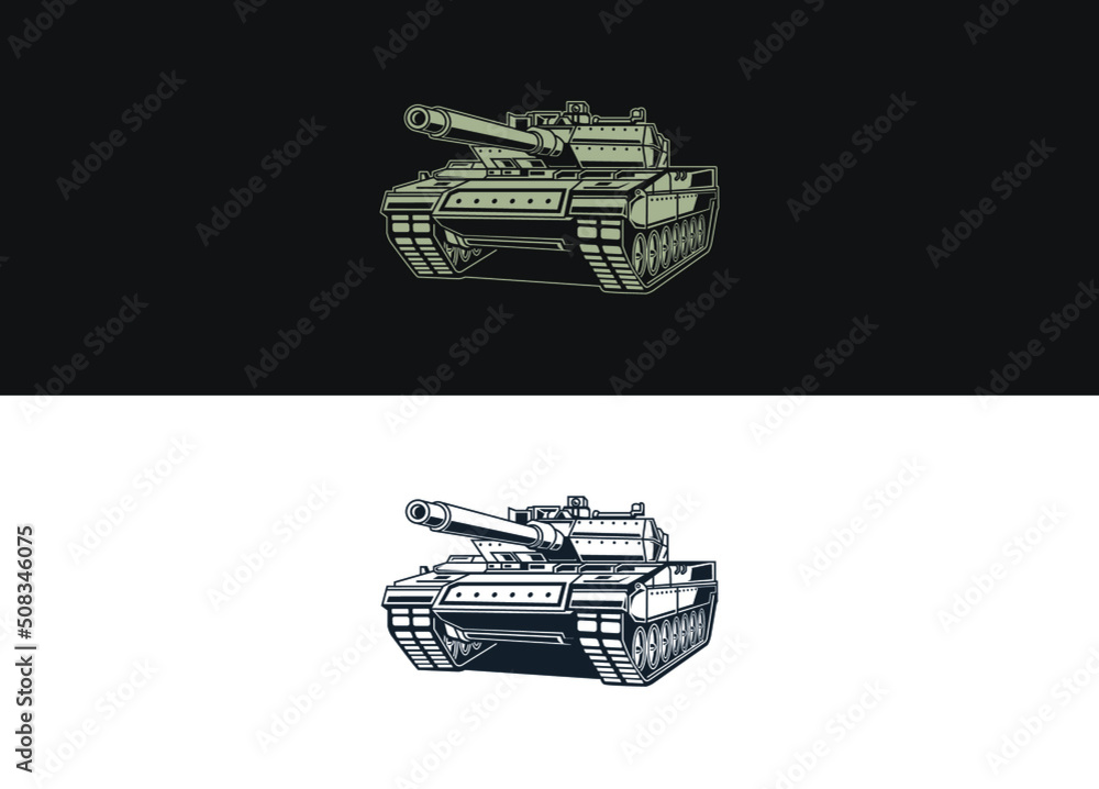 War Machine Vector Warship vector illustrations. Military armored vehicle war machine ...
