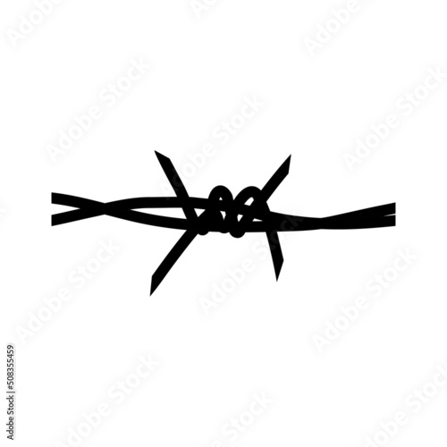 barbed wire icon illustration design