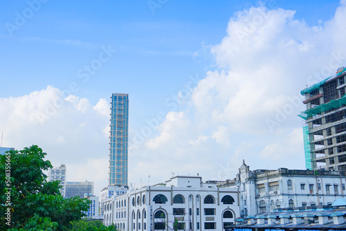 Kolkata, West Bengal, India - 20th July 2019 : The 42, the tallest building of Kolkata with 42nd floor, hence the name. Iconinc building of Kolkata. photo