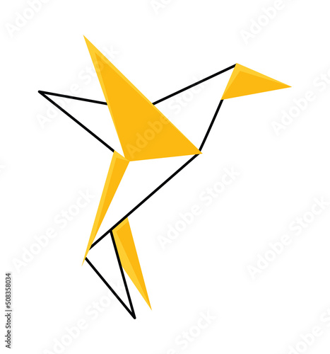 origami bird icon