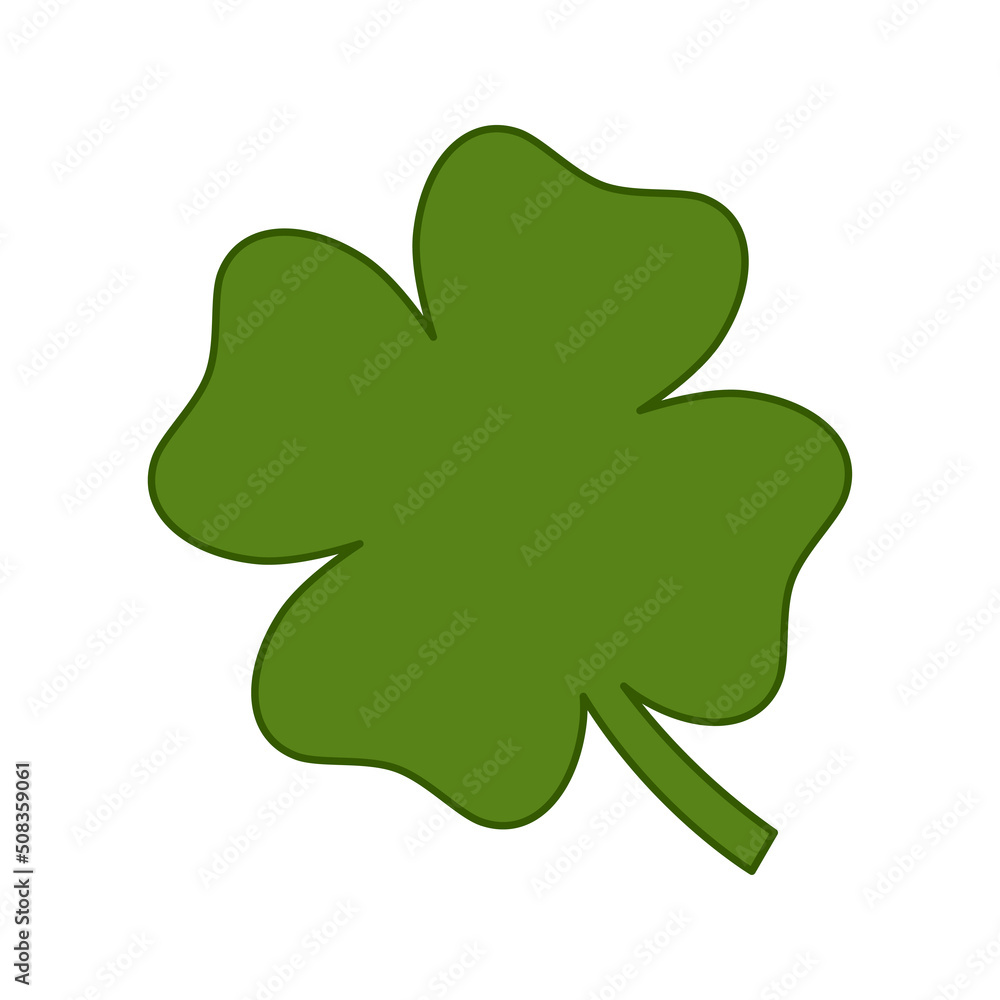 Clover isolated on white background. Vector illustration Clover isolated on white background. Vector illustration