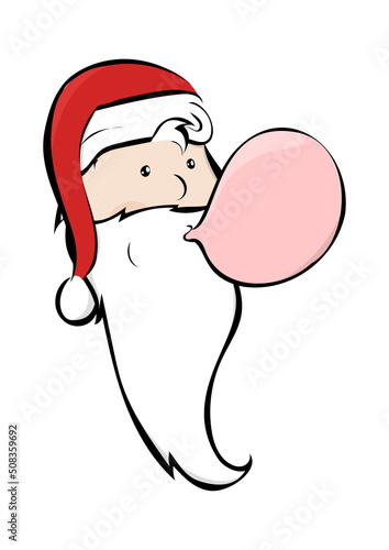 Santa Klaus mit Kaugumi