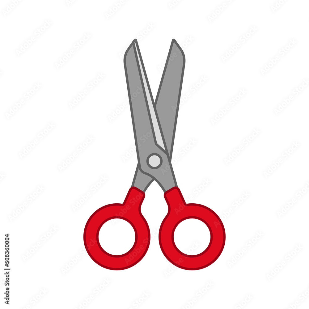 Scissor isolated on white background. Vector illustration Scissor isolated on white background. Vector illustration