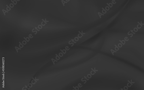Abstract black fabric with soft wave texture background