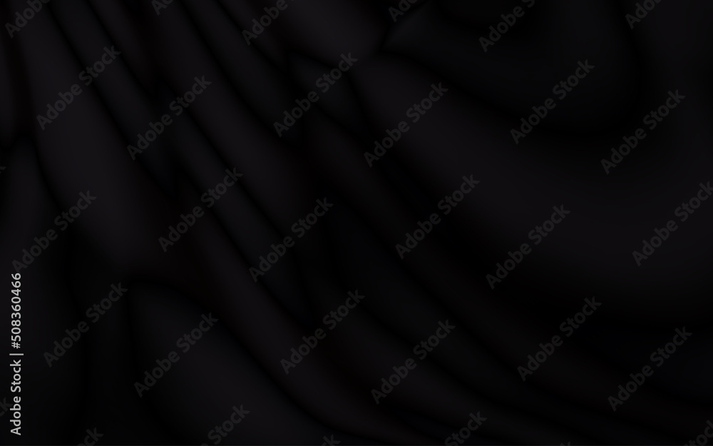 Fototapeta premium Black luxury fabric background with copy space