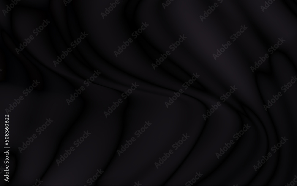 black wavy silk background texture