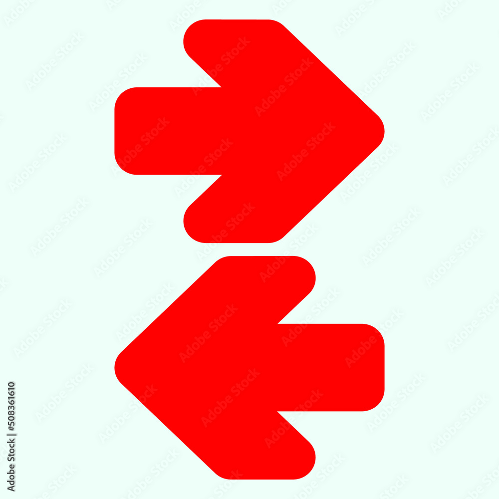 Red arrow icon vector EPS- 10 Red arrow icon vector EPS- 10