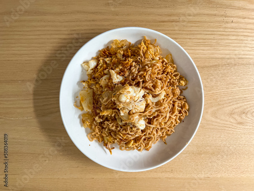 Fried instant noodles with squid egg © kowitstockphoto