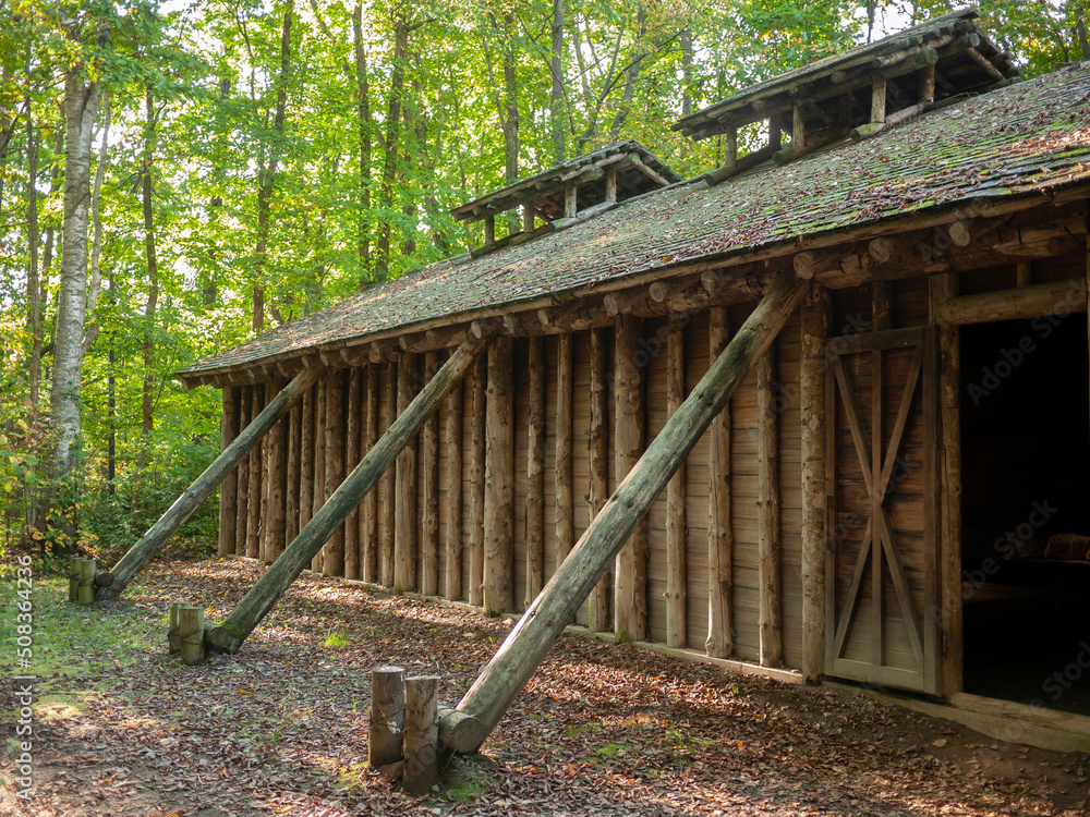 Fototapeta premium 山小屋 木造