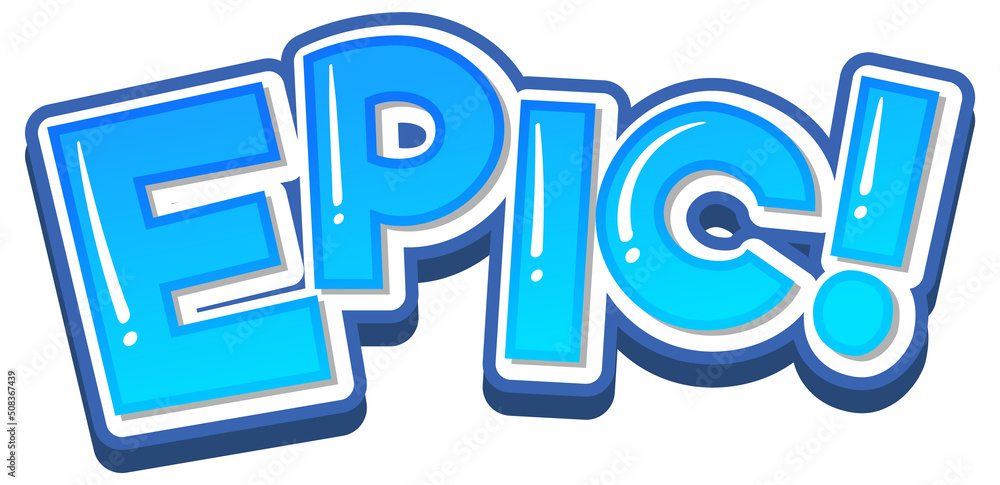 Epic word expression icon Epic word expression icon