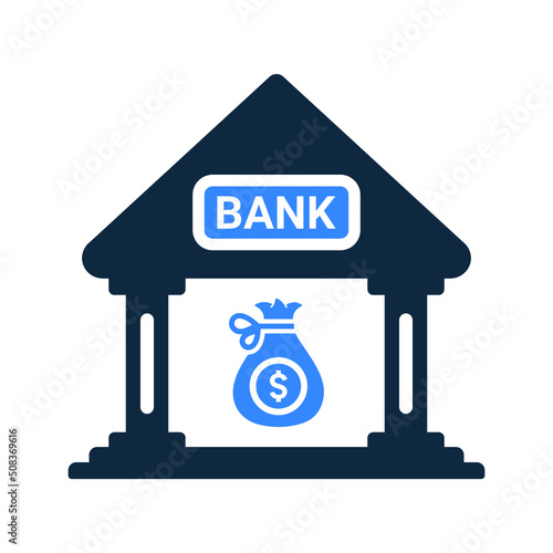 Banking, bank, deposit icon. Simple editable vector illustration.