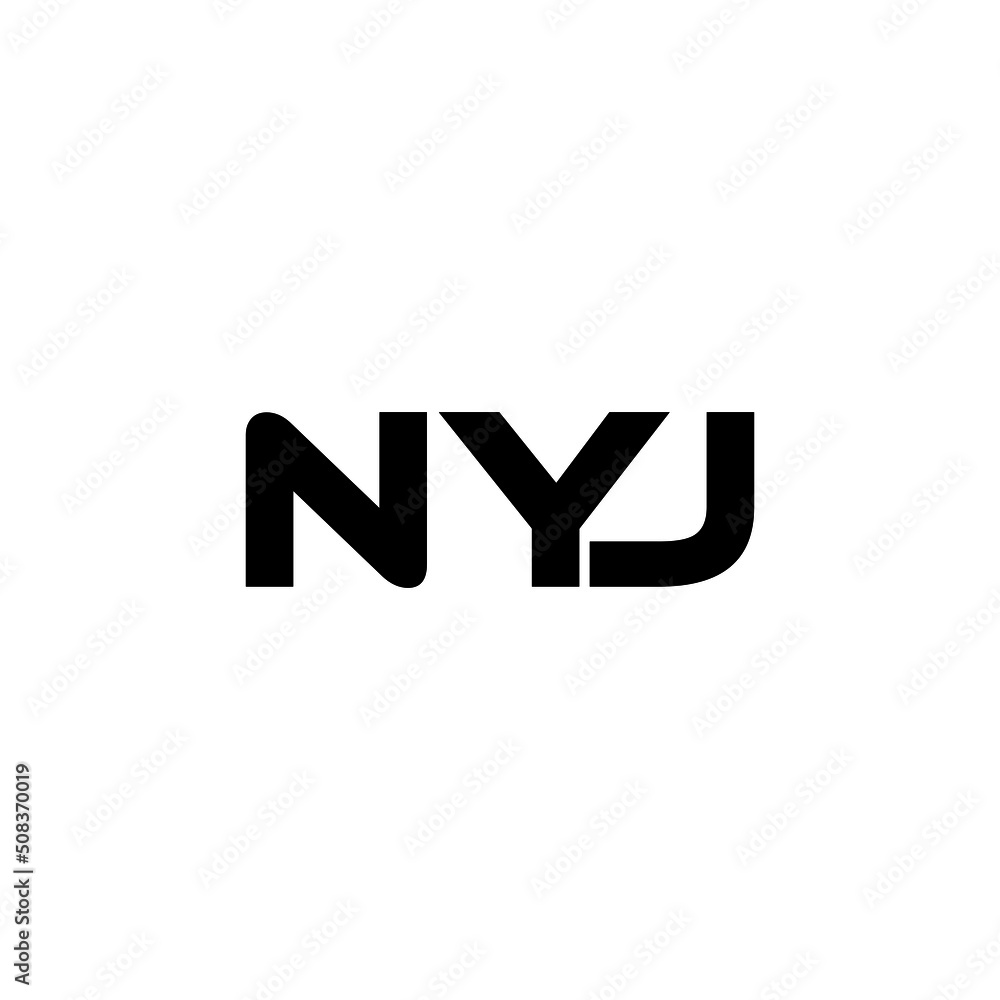 NYJ letter logo design with white background in illustrator, vector logo modern alphabet font overlap style. calligraphy designs for logo, Poster, Invitation, etc. NYJ letter logo design with white background in illustrator, vector logo modern alphabet font overlap style. calligraphy designs for logo, Poster, Invitation, etc.