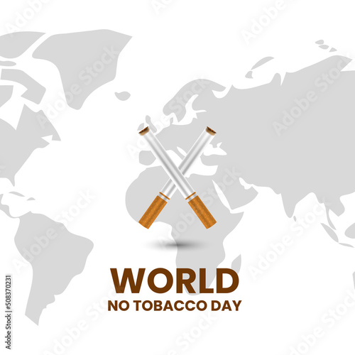 No Tobacco Day Banner Design