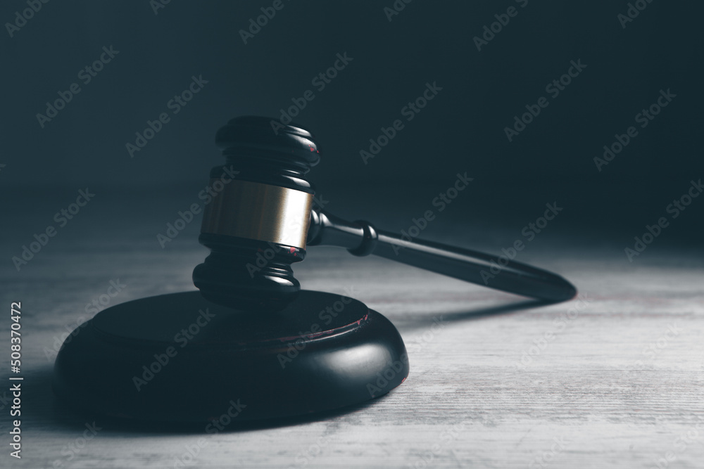 judge's hammer on the table judge's hammer on the table