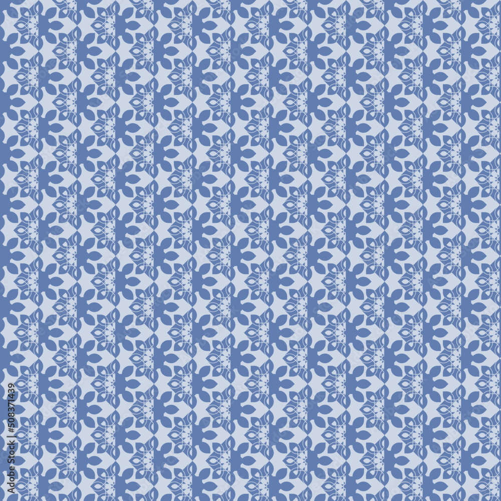 Blue Islamic patterns. Arabic seamless blue pattern Ramadhan Kareem Islamic.