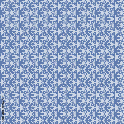 Blue Islamic patterns. Arabic seamless blue pattern Ramadhan Kareem Islamic.