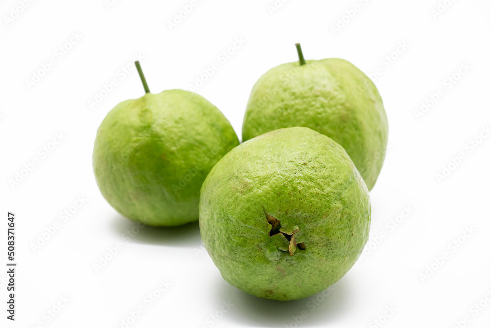 Fresh Guava isolated on the white background. Fresh Guava isolated on the white background.