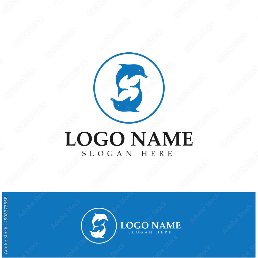 dolphin icon logo design symbol vector dolphin icon logo design symbol vector