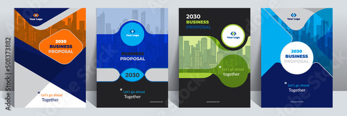 Business Proposal Corporate Cover Design Template is adept at Multipurpose projects such as annual reports, brochures, flyers, posters, presentations, catalogs, covers, booklet, magazines, etc