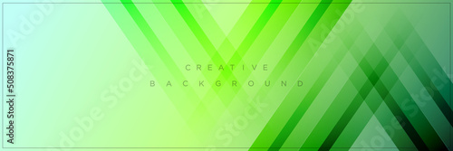 Modern abstract green gradient banner background design	