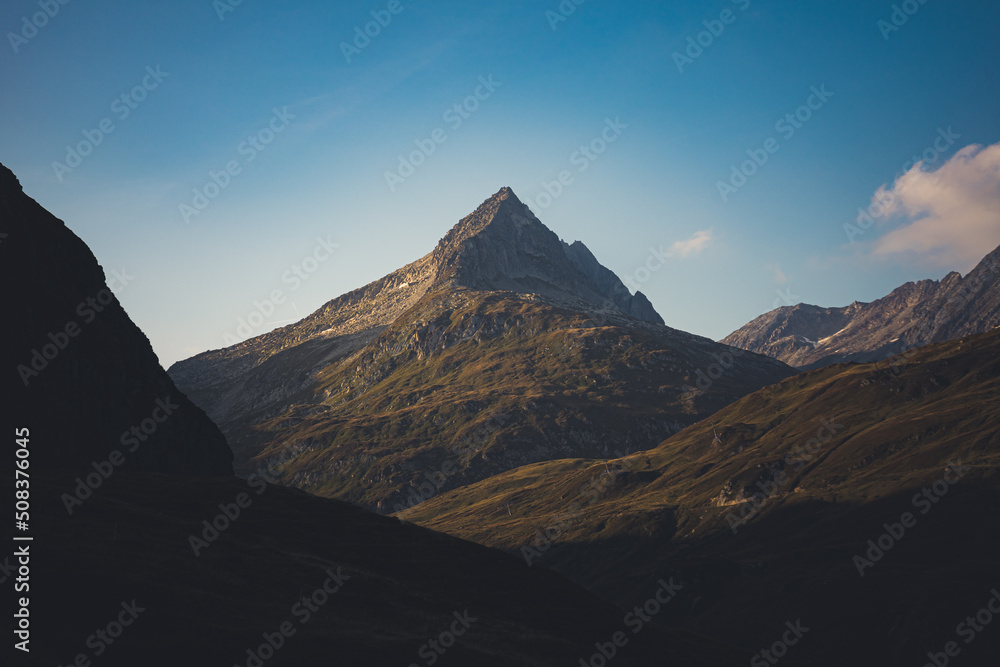 a mountain peak in switzerland