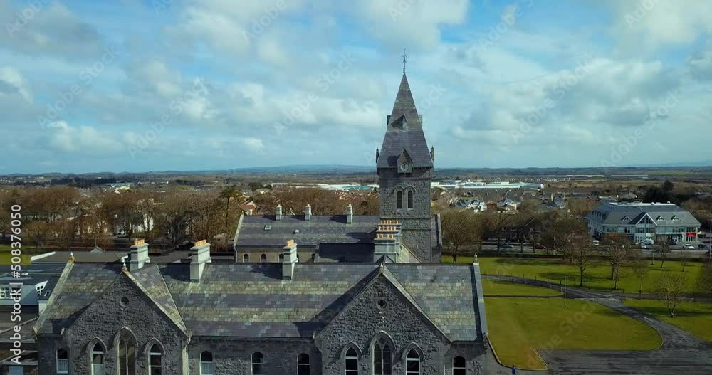 Beautiful architecture of Ennis, Ireland Aerial Beautiful architecture of Ennis, Ireland Aerial