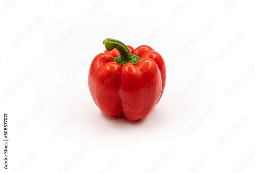 red pepper over white background red pepper over white background