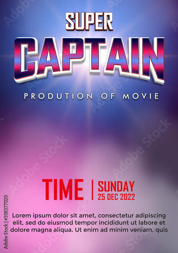 movie theme poster/flyer template