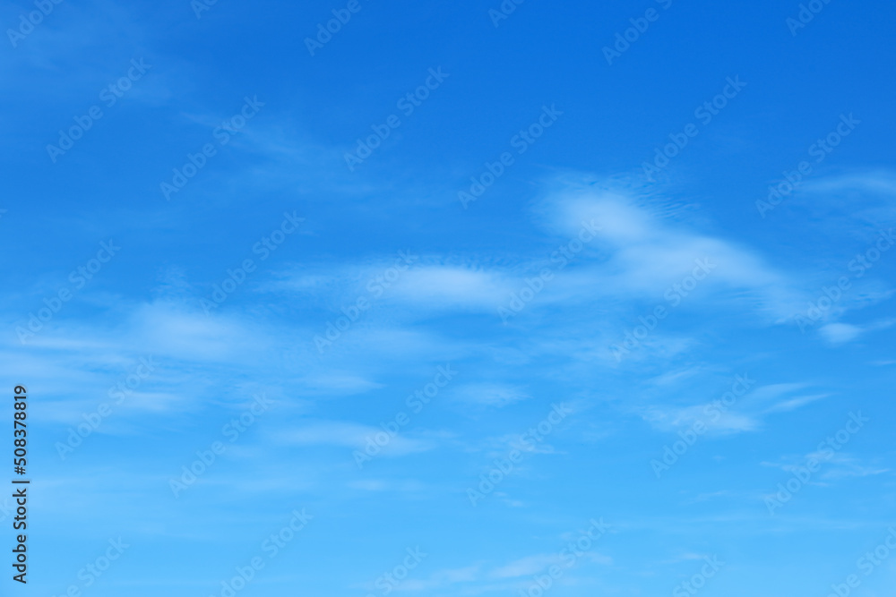 Beautiful blue sky and faint clouds for background.