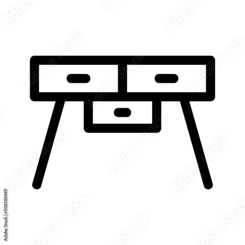 desk icon or logo isolated sign symbol vector illustration - high quality black style vector icons
