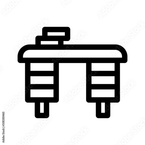 desk icon or logo isolated sign symbol vector illustration - high quality black style vector icons
