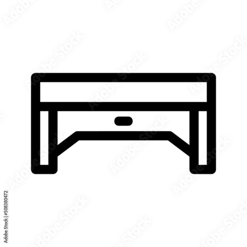 desk icon or logo isolated sign symbol vector illustration - high quality black style vector icons
