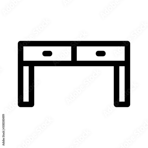 desk icon or logo isolated sign symbol vector illustration - high quality black style vector icons
