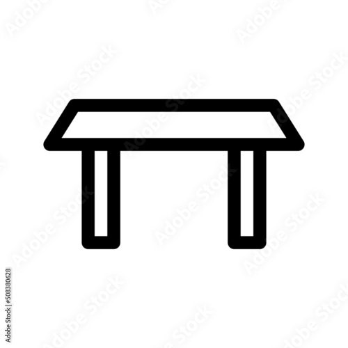 desk icon or logo isolated sign symbol vector illustration - high quality black style vector icons
