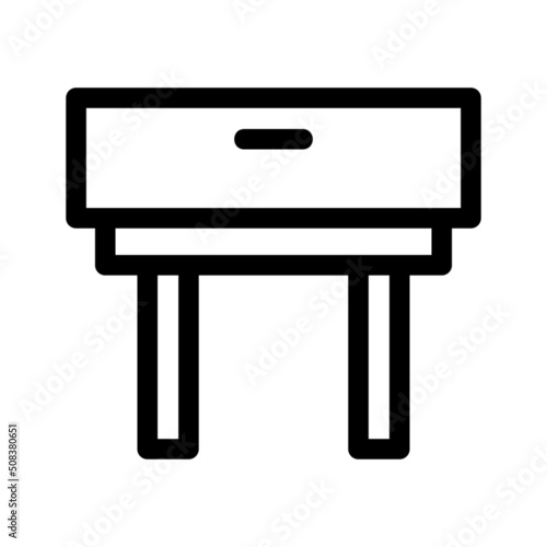 desk icon or logo isolated sign symbol vector illustration - high quality black style vector icons

