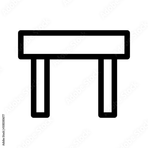 desk icon or logo isolated sign symbol vector illustration - high quality black style vector icons
