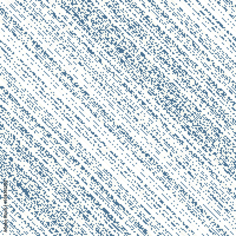 Obraz premium Rule 240 Neighbors 3 Elementary cellular automaton random seed sample implementation illustration