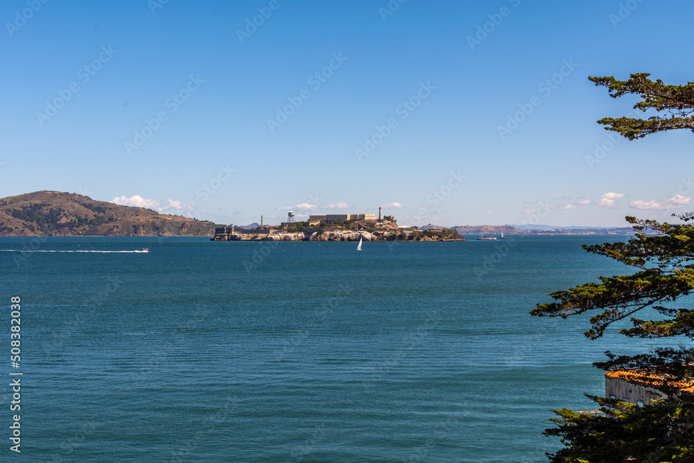 Alcatraz Island - an island in the San Francisco Bay. Alcatraz Island - an island in the San Francisco Bay.