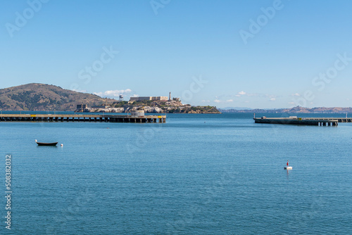 Alcatraz Island - an island in the San Francisco Bay.