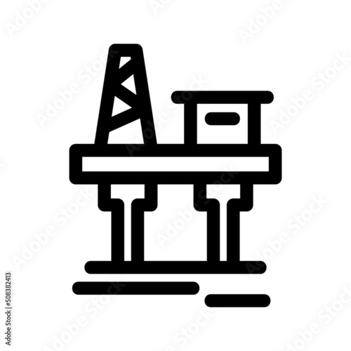 offshore icon or logo isolated sign symbol vector illustration - high quality black style vector icons
