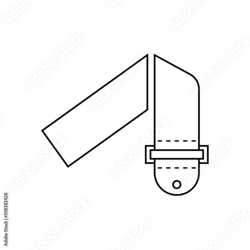 Guitar strap pictogram vector illustration.