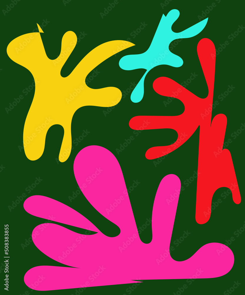 Modern Abstract Shapes Background Modern Abstract Shapes Background