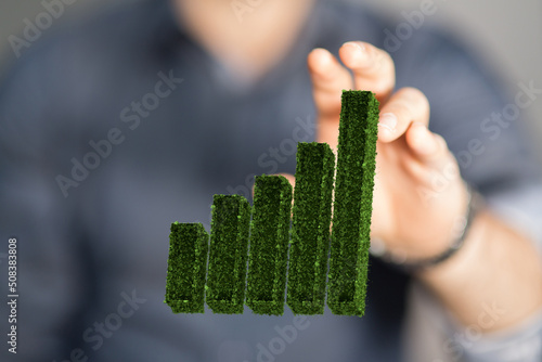 green growing on top in nat...